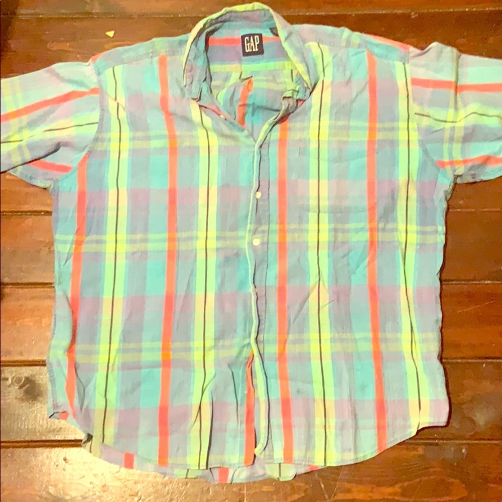 Vintage early nineties Gap plaid shirt